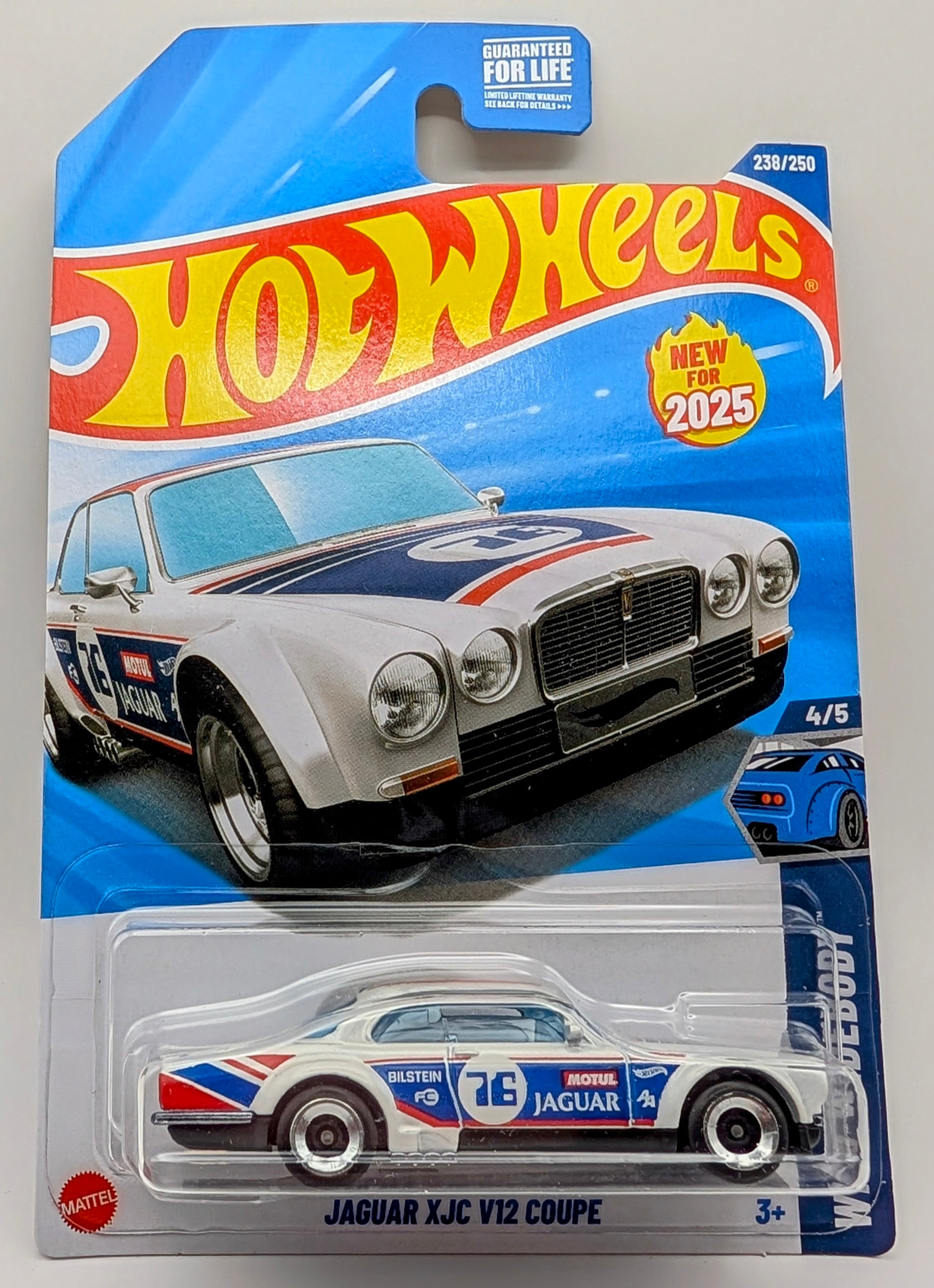 Hot Wheels Jaguar XJC V12 Coupé 1:64 – Bianco Bilstein/Motul, Serie Wild Widebody 2025, Collezionismo