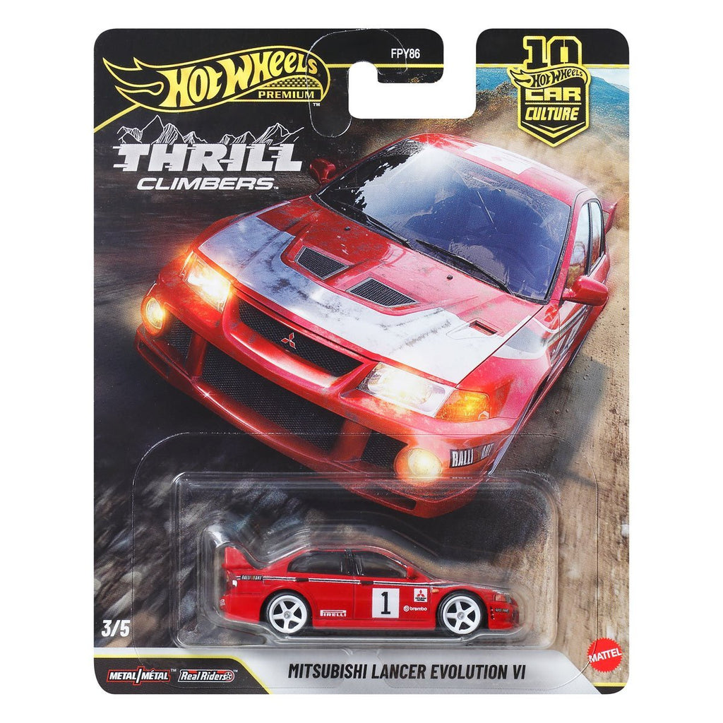 Hot Wheels Premium | Thrill Climbers | Mitsubishi Lancer Evolution VI